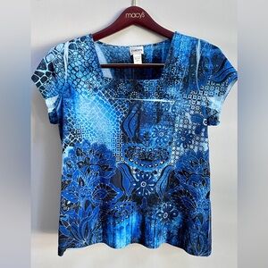 Chico’s blue top t-shirt size Chico 2